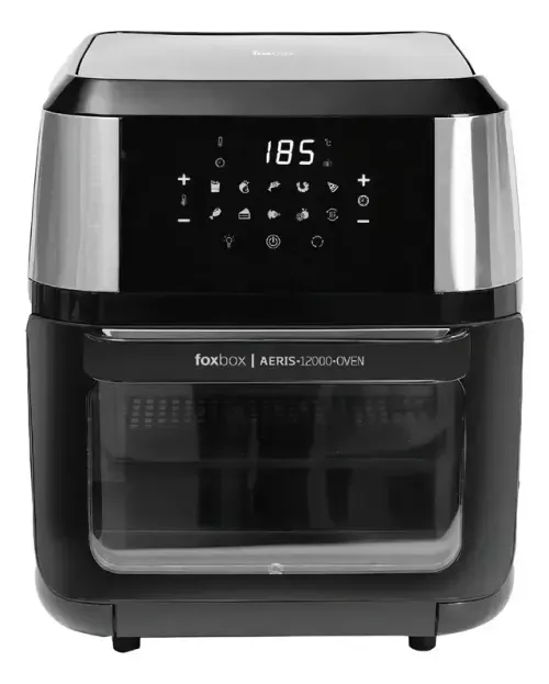 Freidora De Aire Foxbox Genus Aeris 12l Digital Horno Negro