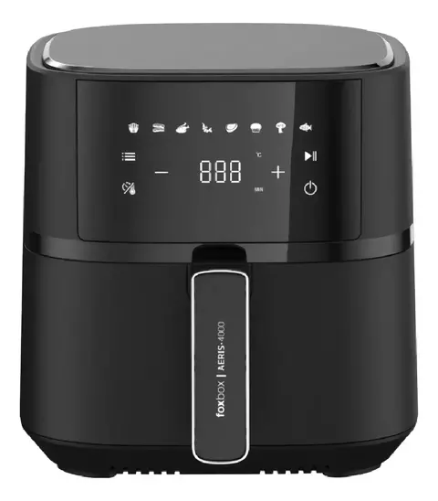 Freidora De Aire Sin Aceite Foxbox Aeris-4000 4lts Negro