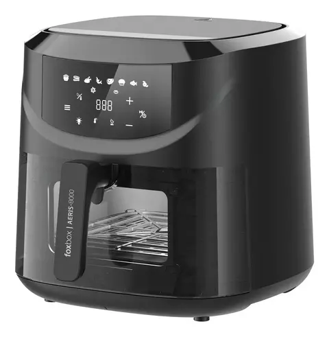 Foxbox Freidora De Aire Genus Aeris-8000 8 Lts 2000w Negro