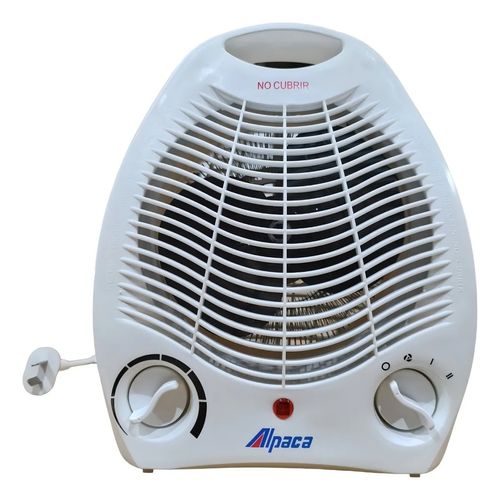 Calefactor Electrico Caloventor 2000w AlpacaPortatil Blanco