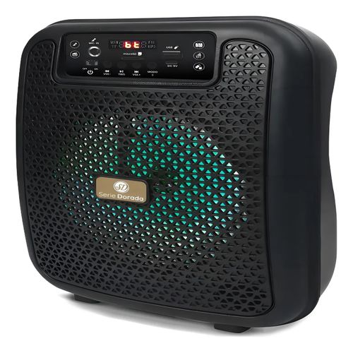Parlante Portatil Recargable 6,5 Pulgadas Woofer Serie Dorada Sd-650