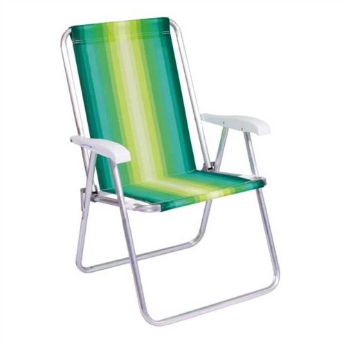 Sillón Playa Camping Conforto Respaldo Alto Rafia Aluminio MOR