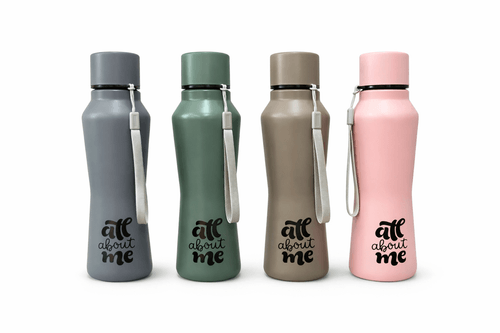 BOTELLA ACERO 750ML CON TAPA PLASTICA