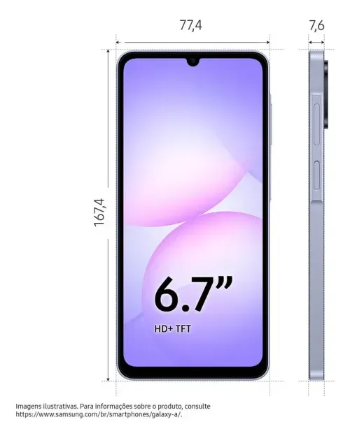 GALAXY A07 128 GB 4G LIGHT VIOLET
