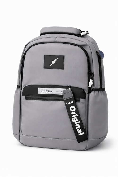 MOCHILA DISEÑO LISO 3 CIERRES VARON