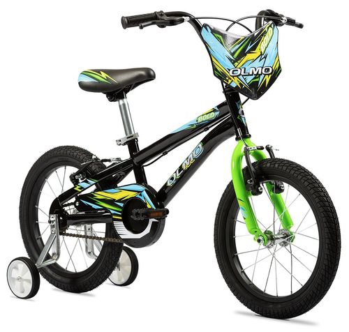 BICICLETA OLMO COSMO 16 BOLD NEGRO Y VERDE