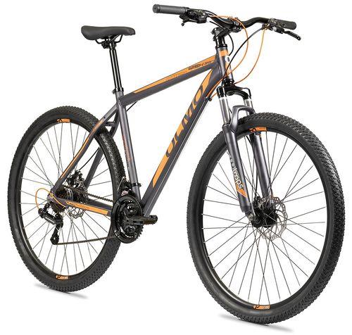BICICLETA OLMO WISH 290 R29 T18 DISC NARANJA Y NEGRO