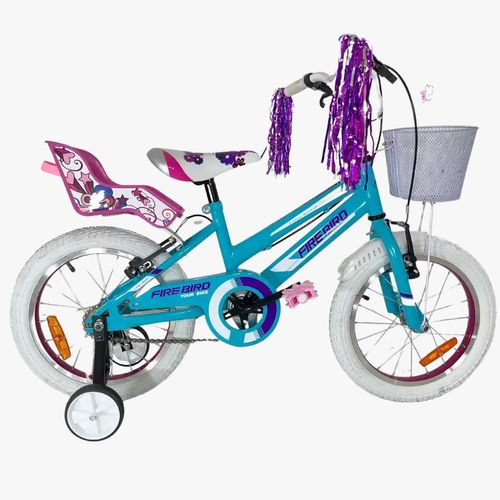BICICLETA FIRE BIRD R16 NENA CON PORTAMUÑECA