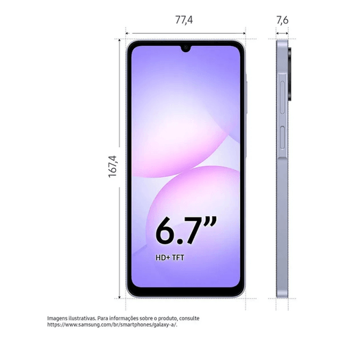 GALAXY A07 4GB 64GB LIGHT VIOLET
