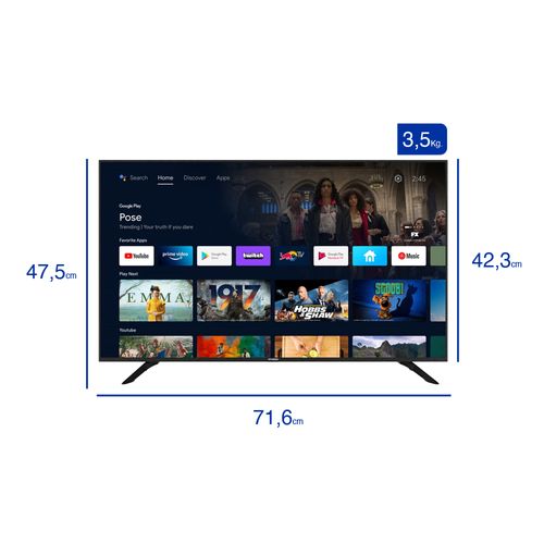 Smart Tv Hyundai 32" Hd Google Android Tv