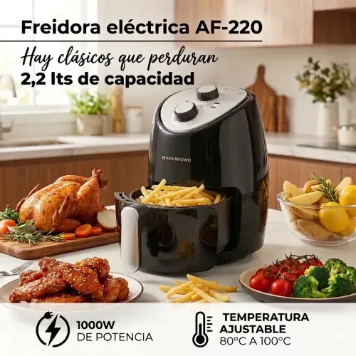 Freidora Eléctrica Sin Aceite Ken Brown Af220 1000w 2,2 L