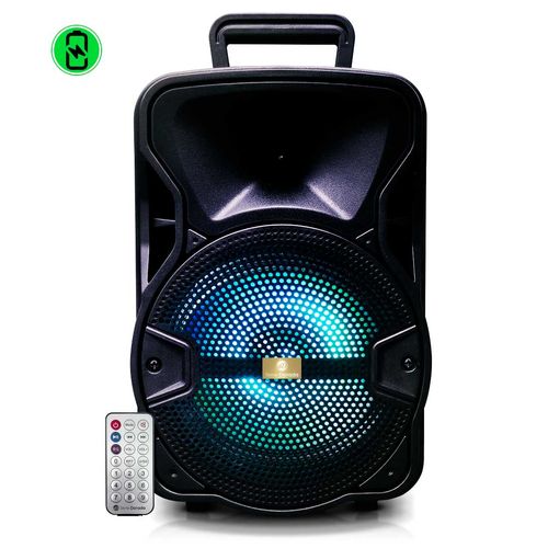Parlante Sd-802 Serie Dorada Luz Led Color Negro